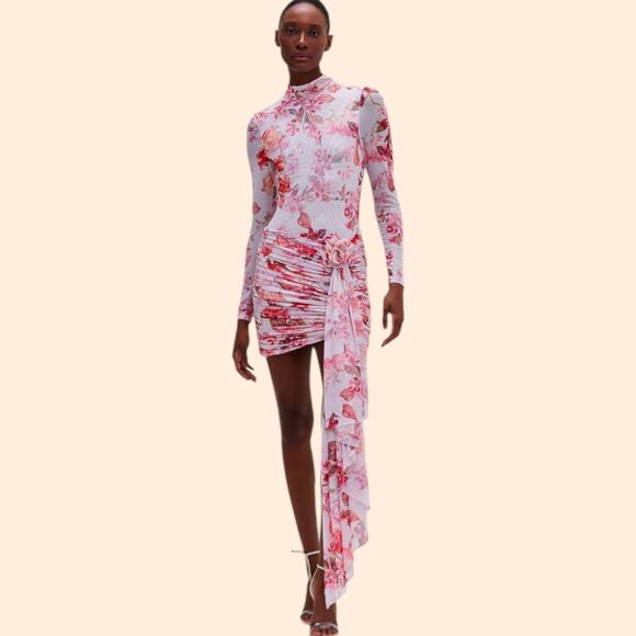 PatBo Floral Haze Stretch Mini Dress